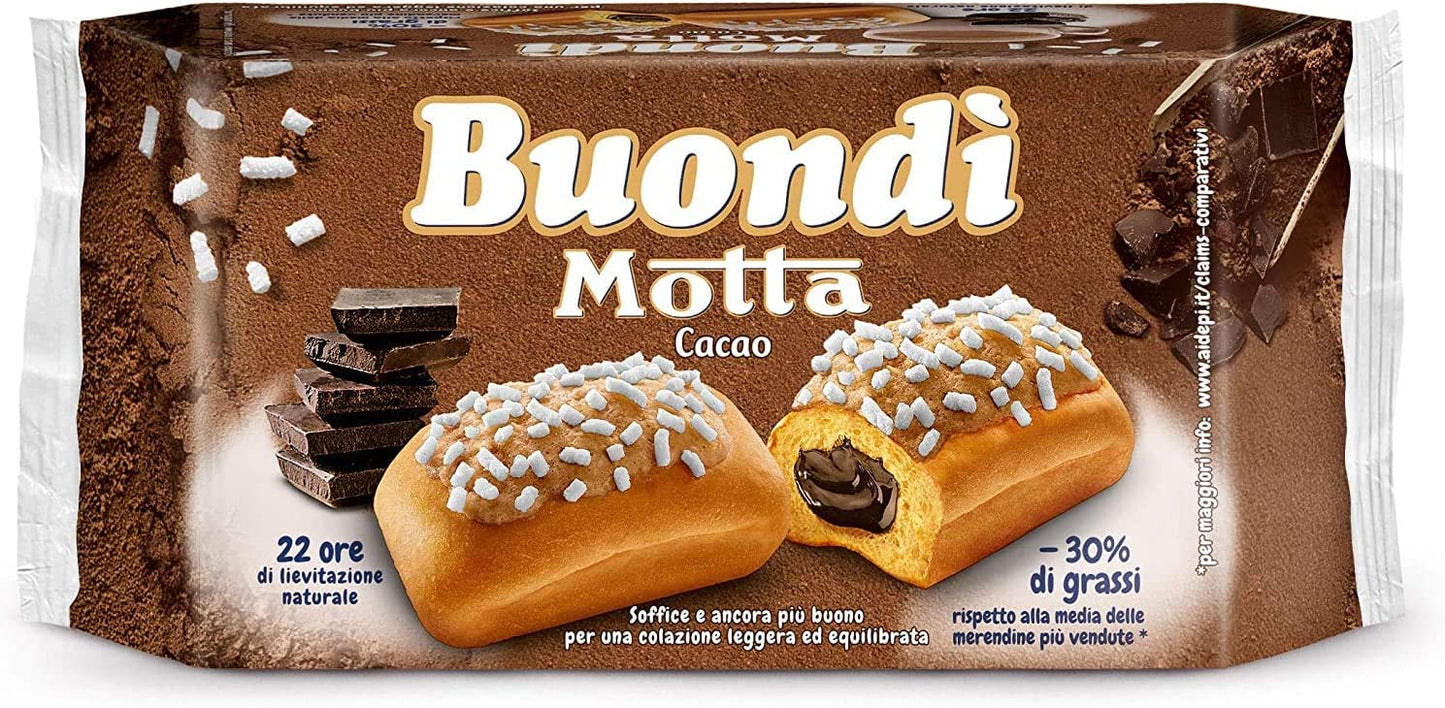 Motta Buondì buondi Cacao 3 x 6 barrette per torte con kekse 774 gr brioche