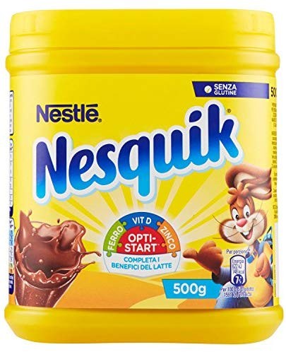 NESQUIK OPTI-START Cacao solubile per latte barattolo - 2 pezzi da 500 g [1 kg]
