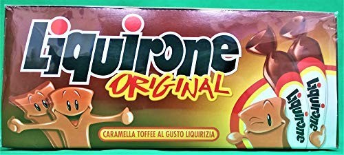 New Liquirone - 250 Caramelle Confezionate Singolarmente Gusto Liquirizia - Perfetti