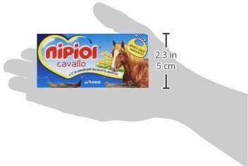 Nipiol - Omogeneizzato, Cavallo e 3% di cereale per una ricetta cremosa, da 4 mesi - 160 g
