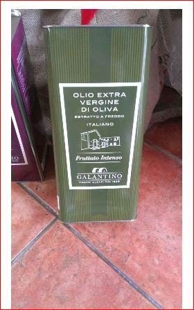 Olio extra vergine di oliva Prodotto Italiano Intenso Latta da 5 Litri