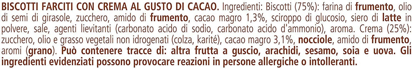Pavesi - Ringo, Cacao - 4 confezioni da 6 pezzi da 55 g [24 pezzi, 1320 g]