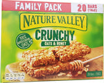 Confezione Barre di Crunchy Granola Nature Valley Avena E Miele famiglia 10 x 42 G