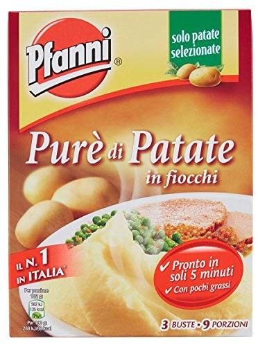 Pfanni - Purè di Patate, in fiocchi, pronto in soli 5 minuti - 7 confezioni da 3 pezzi da 75 g [21 pezzi, 1575 g]