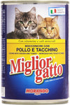Miglior Gatto Bocconcini con Pollo e Tacchino con Vitamine e Sali Minerali - 405 gr