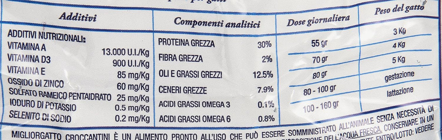 Migliorgatto, Sec Manz&Feg - 3 pezzi da 2 kg [6 kg]