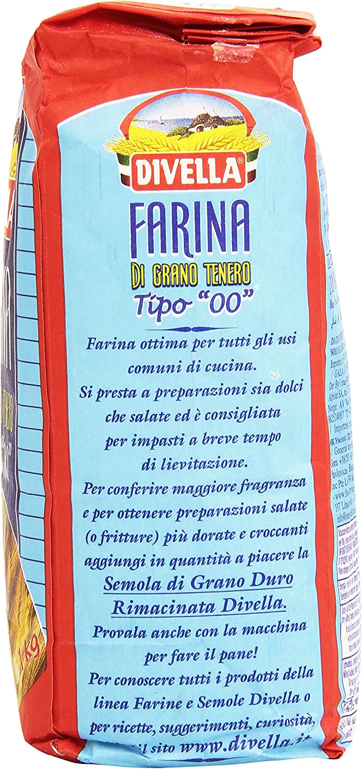 Divella, Farina di Grano Tenero Tipo "00" - 1 kg