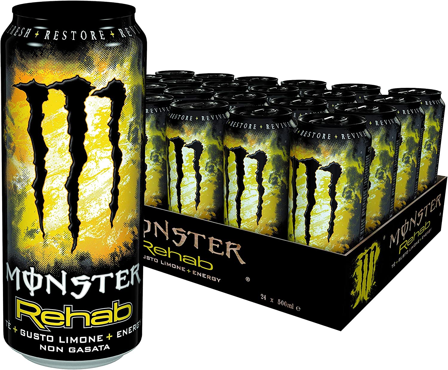 Monster Energy Rehab Tea Lemonade 500ml x24 (Lattina)