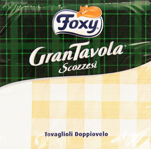 Foxy, Tovaglioli Doppiovelo, Grantavola Scozzesi - 43 Pezzi