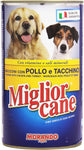 Migliorcane Alimento Completo per Cani, Bocconi con Pollo e Tacchino - 1250 gr