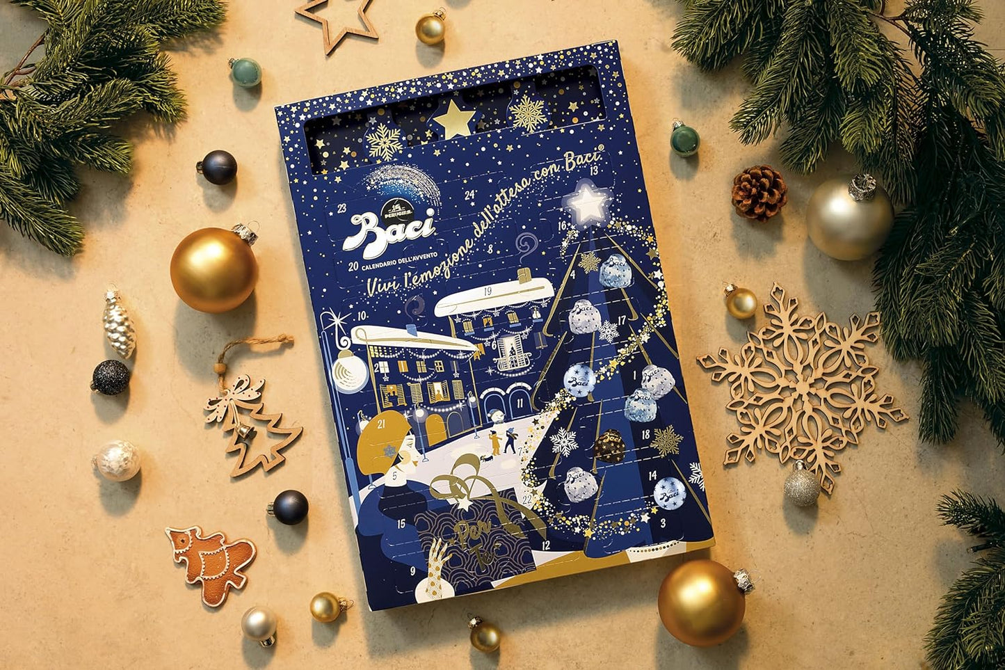 Perugina Baci Calendario Avvento 2023 Cioccolatini Assortiti, 278g