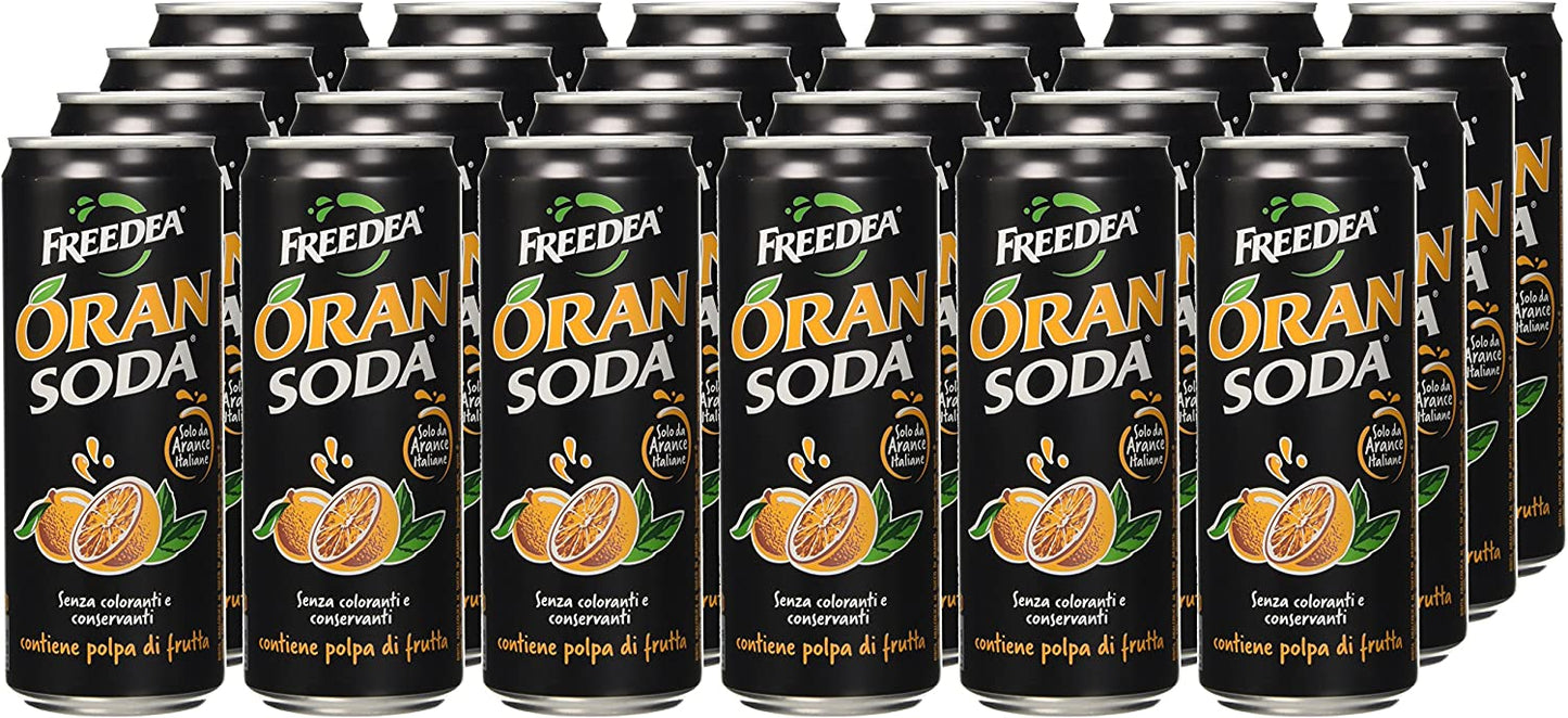 Oransoda Lattina - 24 pezzi da 330 ml [7920 ml]