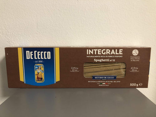 Spaghetti Integrali De Cecco - Pasta di semola integrale 500g