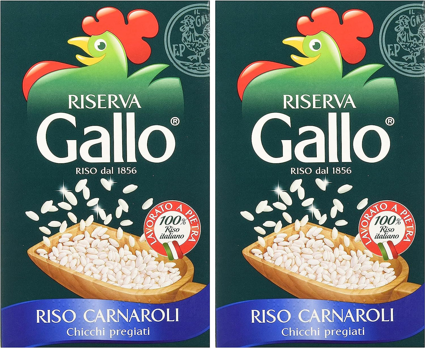 Gallo - Riso Carnaroli, Chicchi pregiati - 2 confezioni da 1 kg [2 kg]