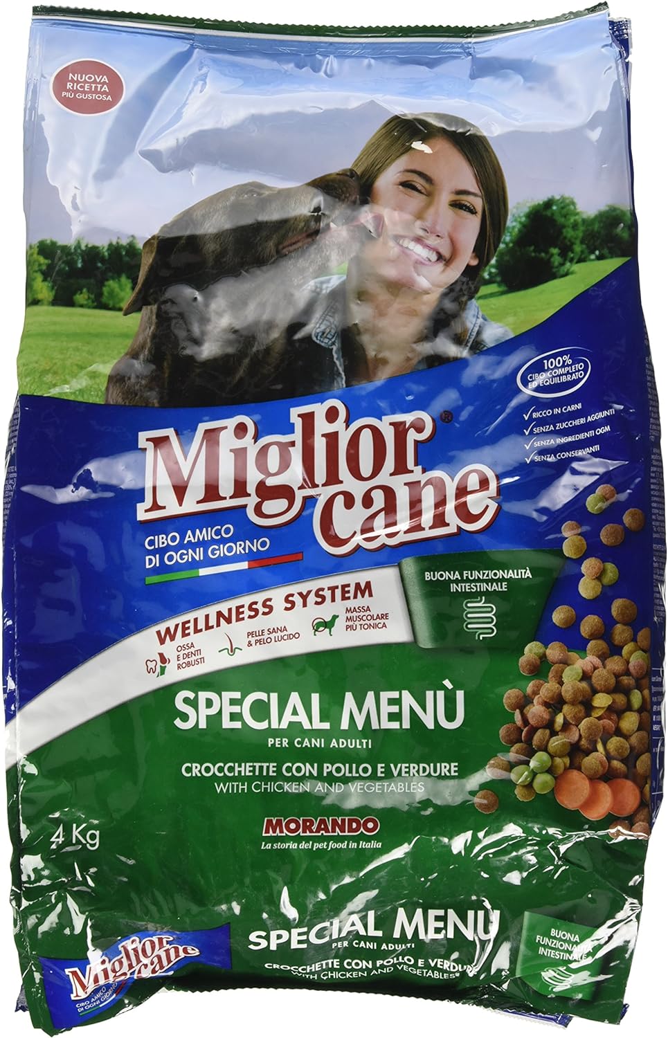 MigliorCane Special menù, Crocchette con pollo e verdure, 4 kg