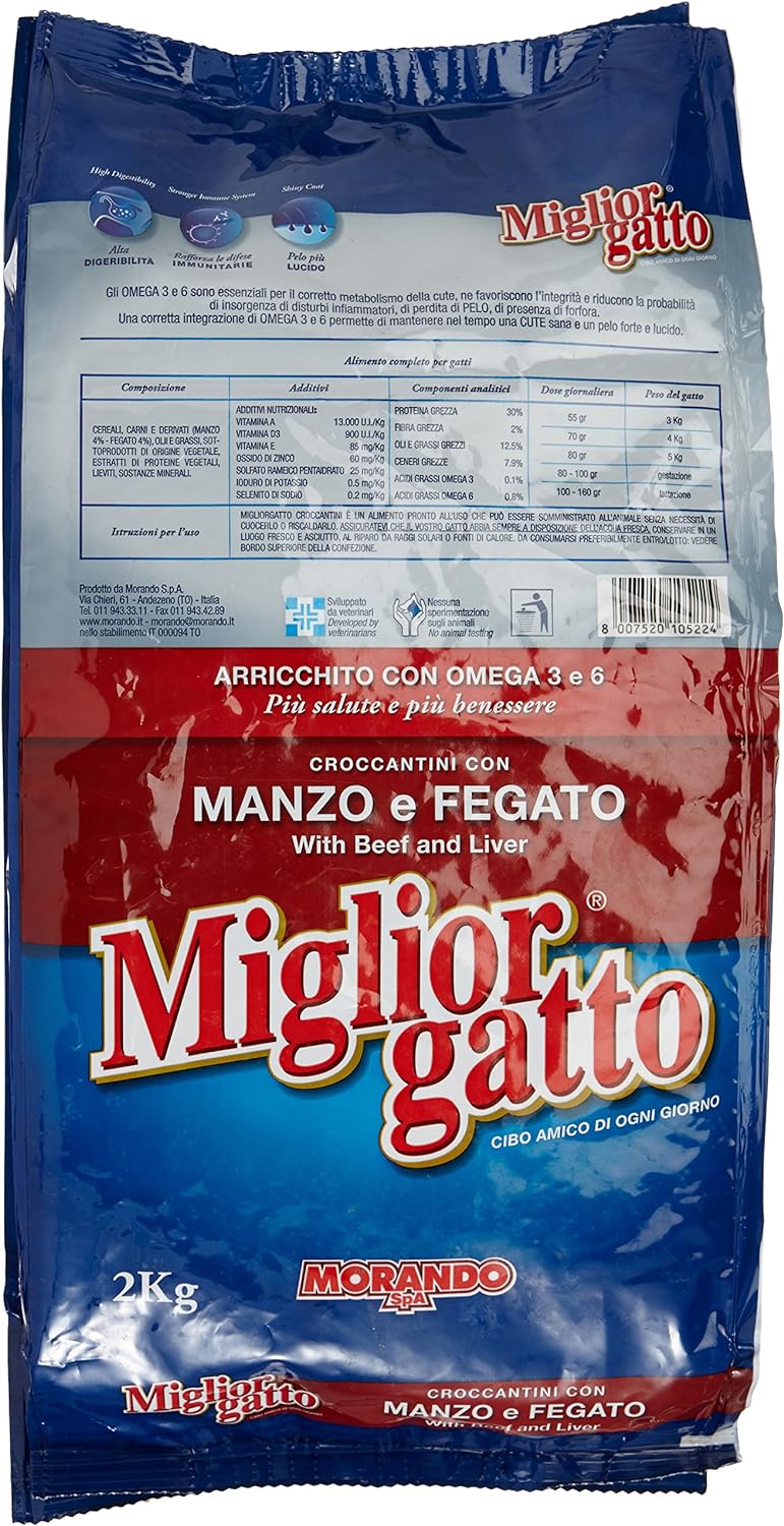 Migliorgatto, Sec Manz&Feg - 3 pezzi da 2 kg [6 kg]