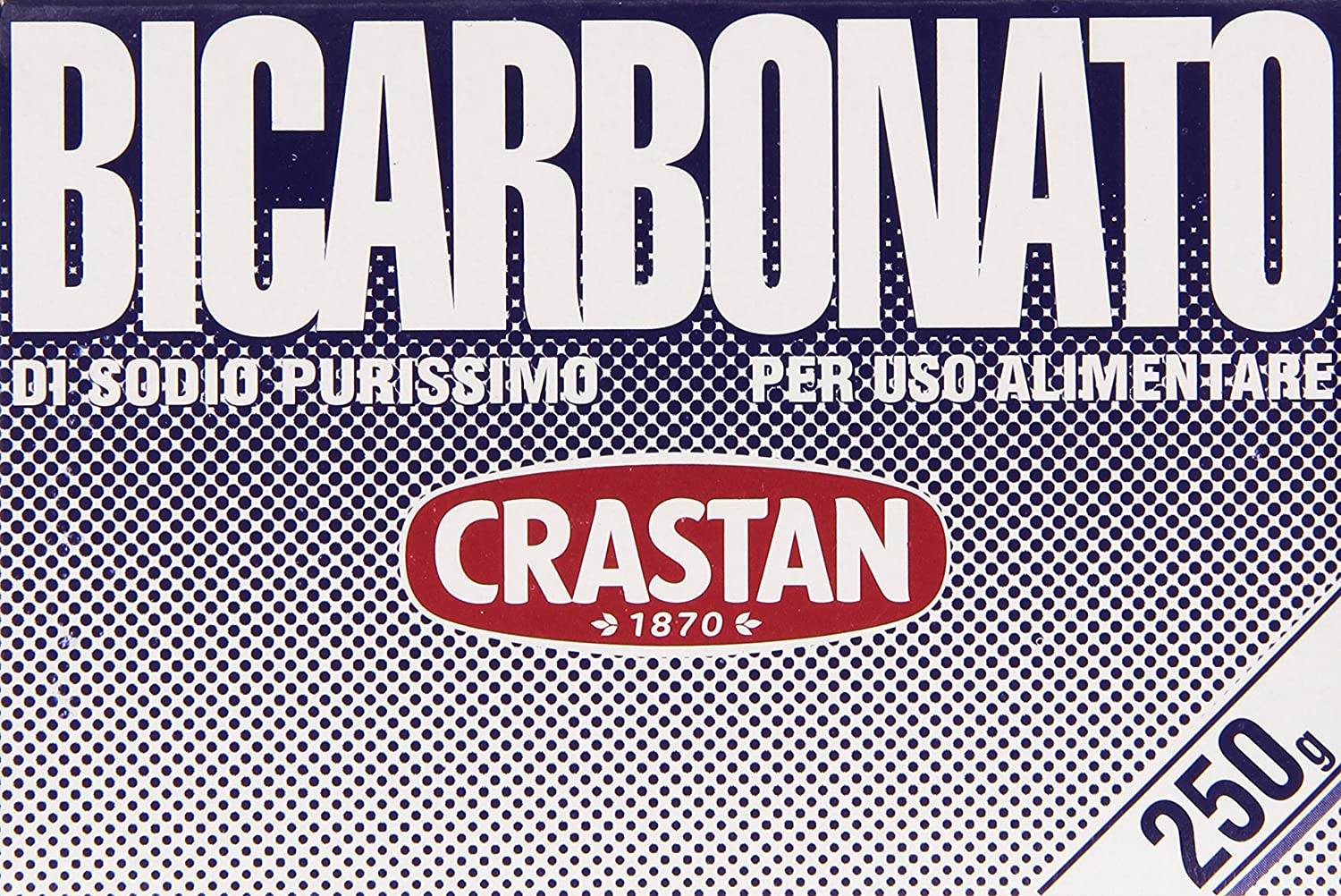Crastan - Bicarbonato, di Sodio Purissimo, per uso alimentare - 250 g