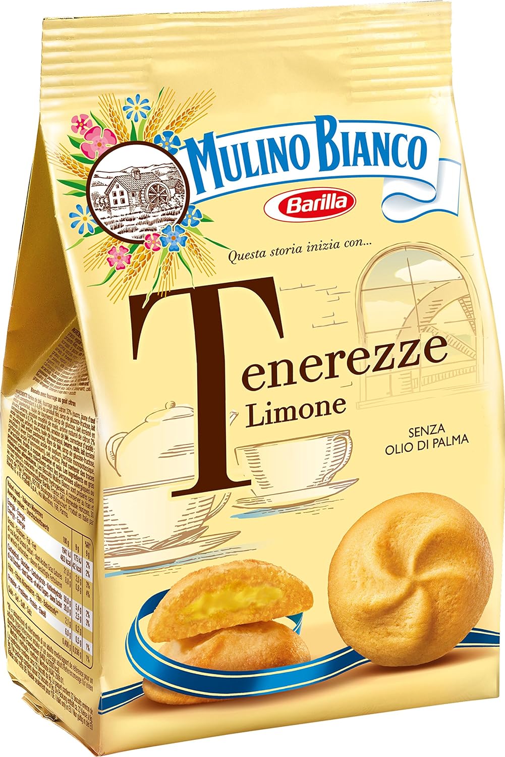 Mulino Bianco Tenerezze Limone Biscotti, 200 gr