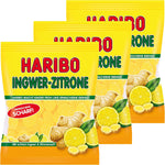 Haribo Zenzero-Limone, Caramelle Gommose alla Frutta, Bonbon, 3 Sacchetti da 175g