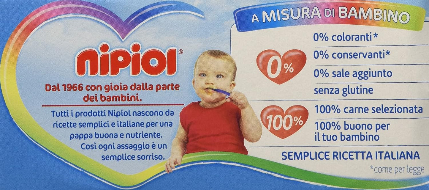 Nipiol Omogeneizzato Cavallo, 80 g, Confezione da 24
