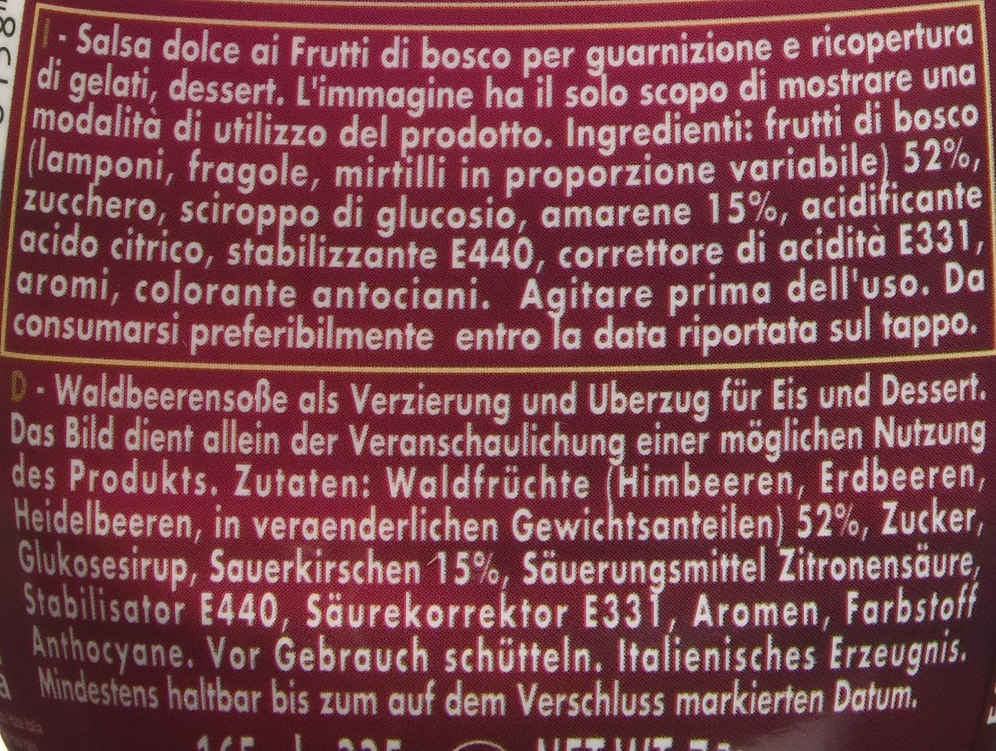 Fabbri Minitopping Frutti Di Bosco 225 g