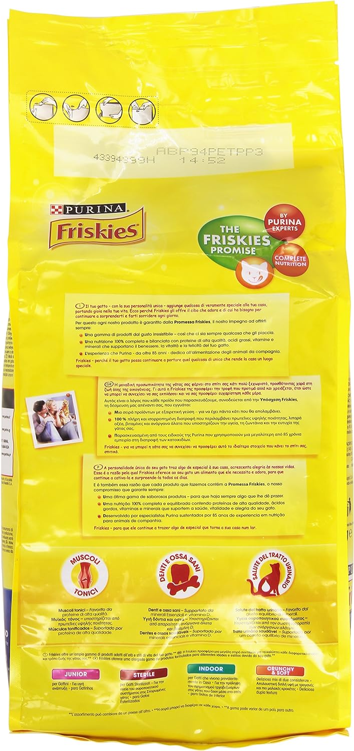 Purina Friskies Adult Crocchette per Il Gatto con Tonno e Verdure Aggiunte, 2kg