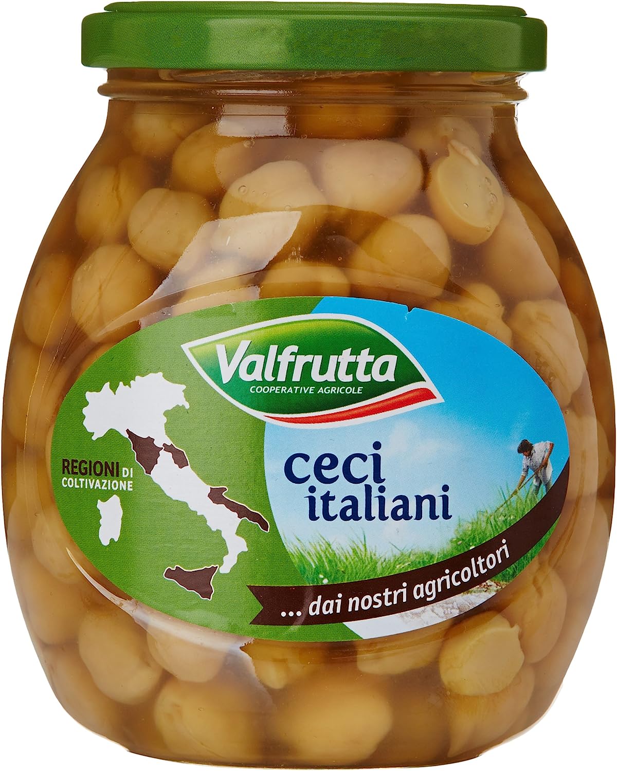 Valfrutta - Ceci Italiani - 6 vasetti da 370 g [2220 g]