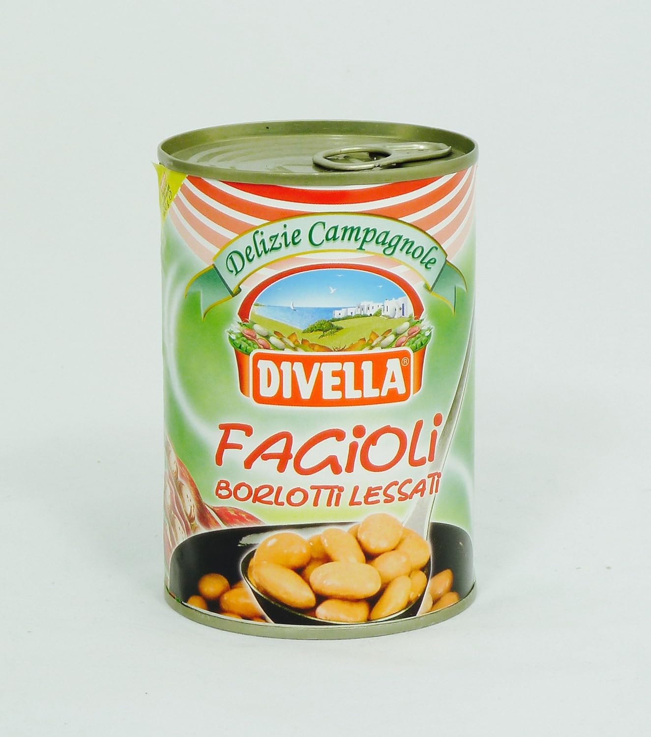 DIVELLA 24 Confezioni fagioli in scatola borlotti lessati 400gr