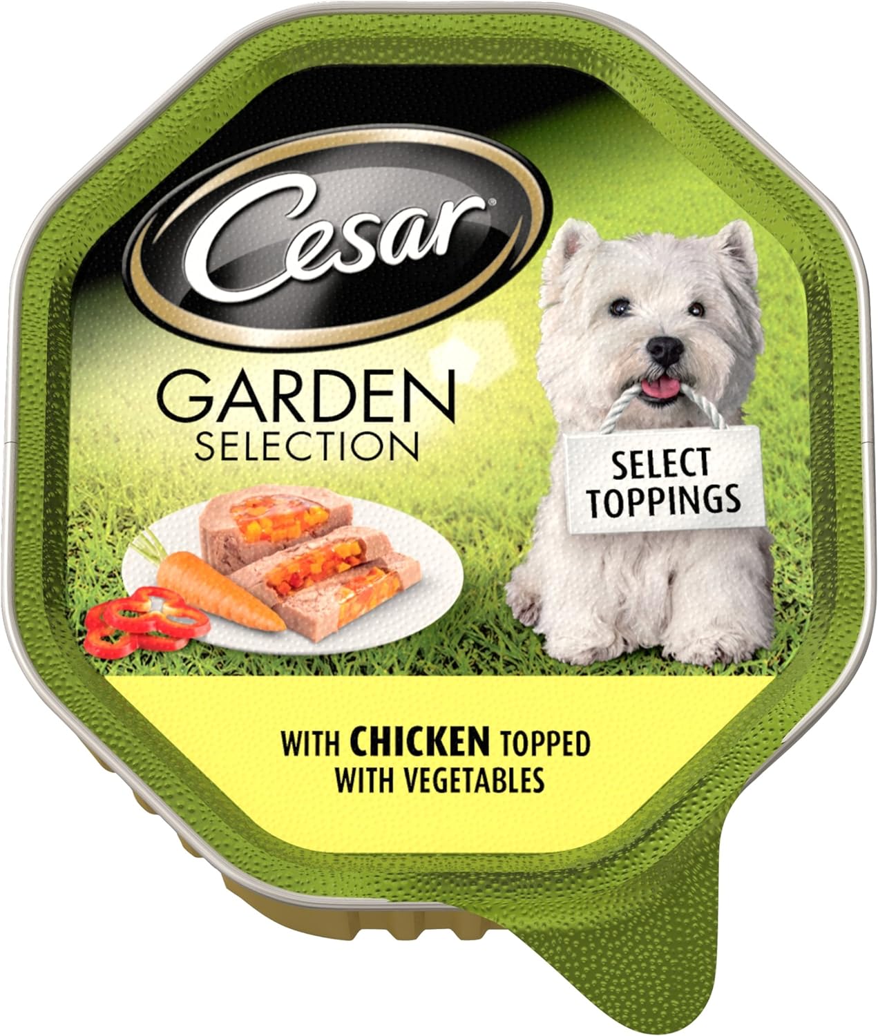 Cesar selezione del giardino verdure con pollo Condita con 14 x 150 g
