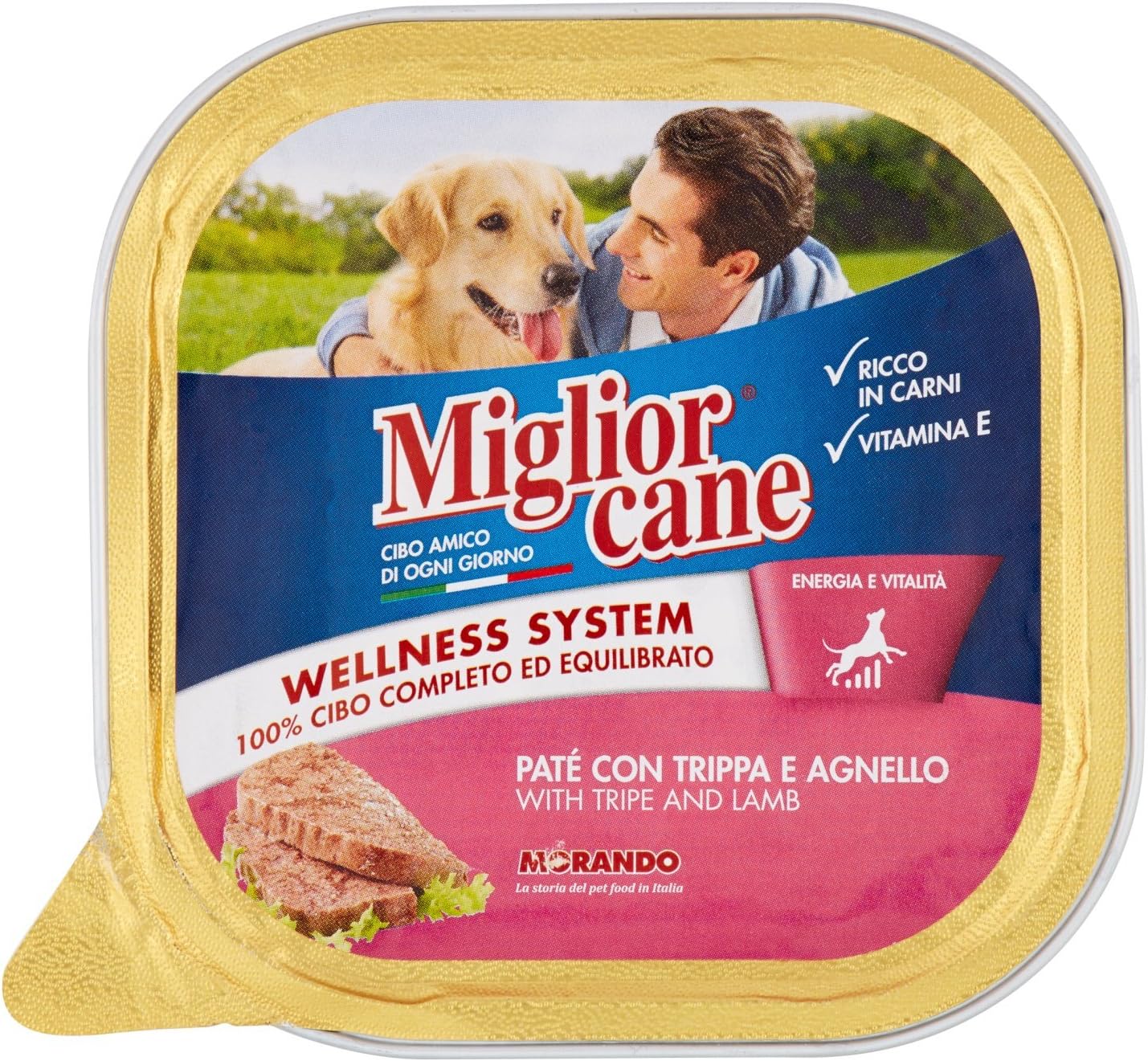 MigliorCane Vaschetta trippa e agnello 300 Grammi