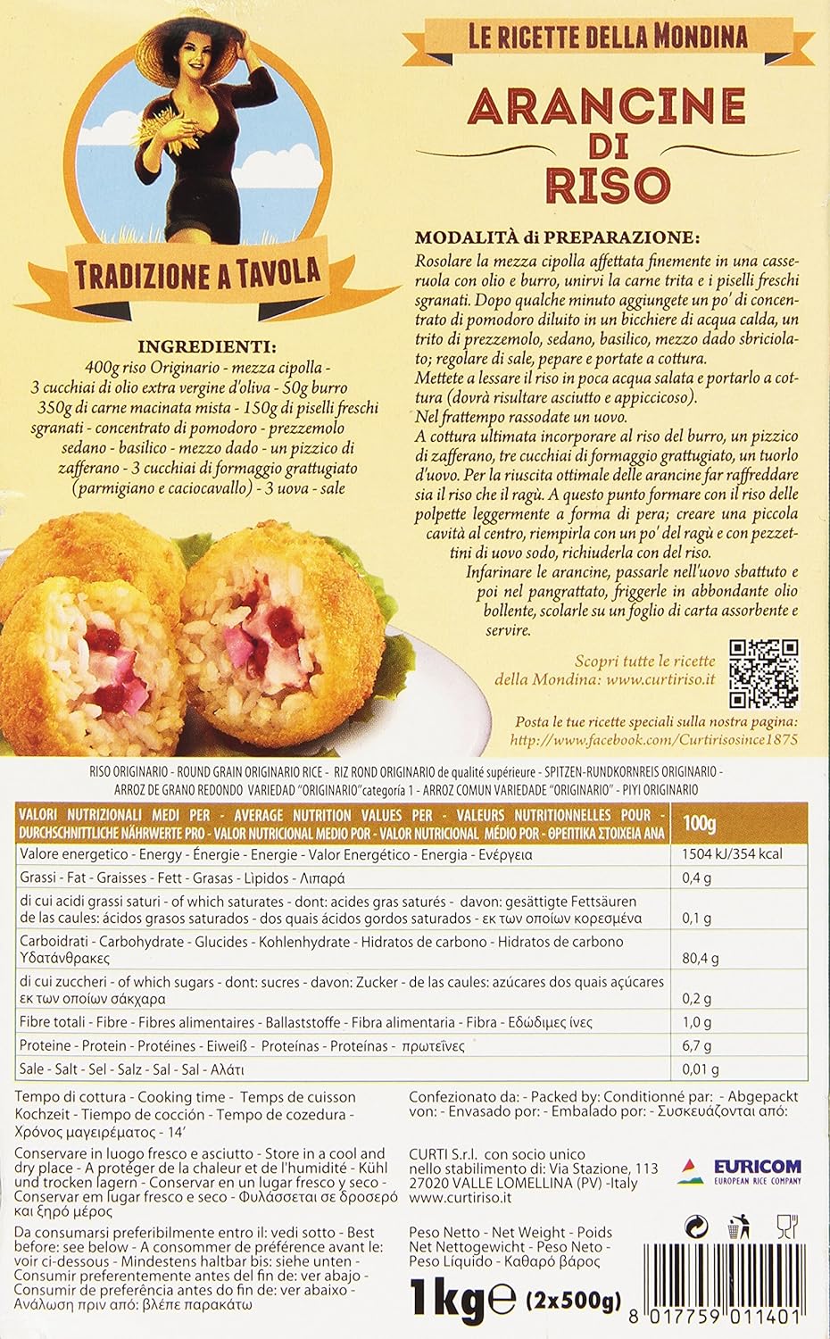 Curtiriso - Riso Originario per Minestre e Supplì - 5 confezioni da 1 kg [5 kg]