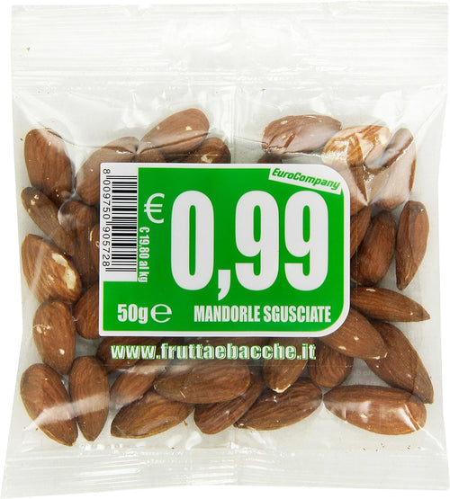 Eurocompany Mandorle Sgusciate - 6 pezzi da 50 g [300 g]