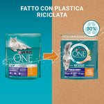 PURINA ONE Bifensis Crocchette Gatto Sterilcat Hairball Ricco in Pollo e Cereali Integrali - 8 sacchi da 800g ciascuno