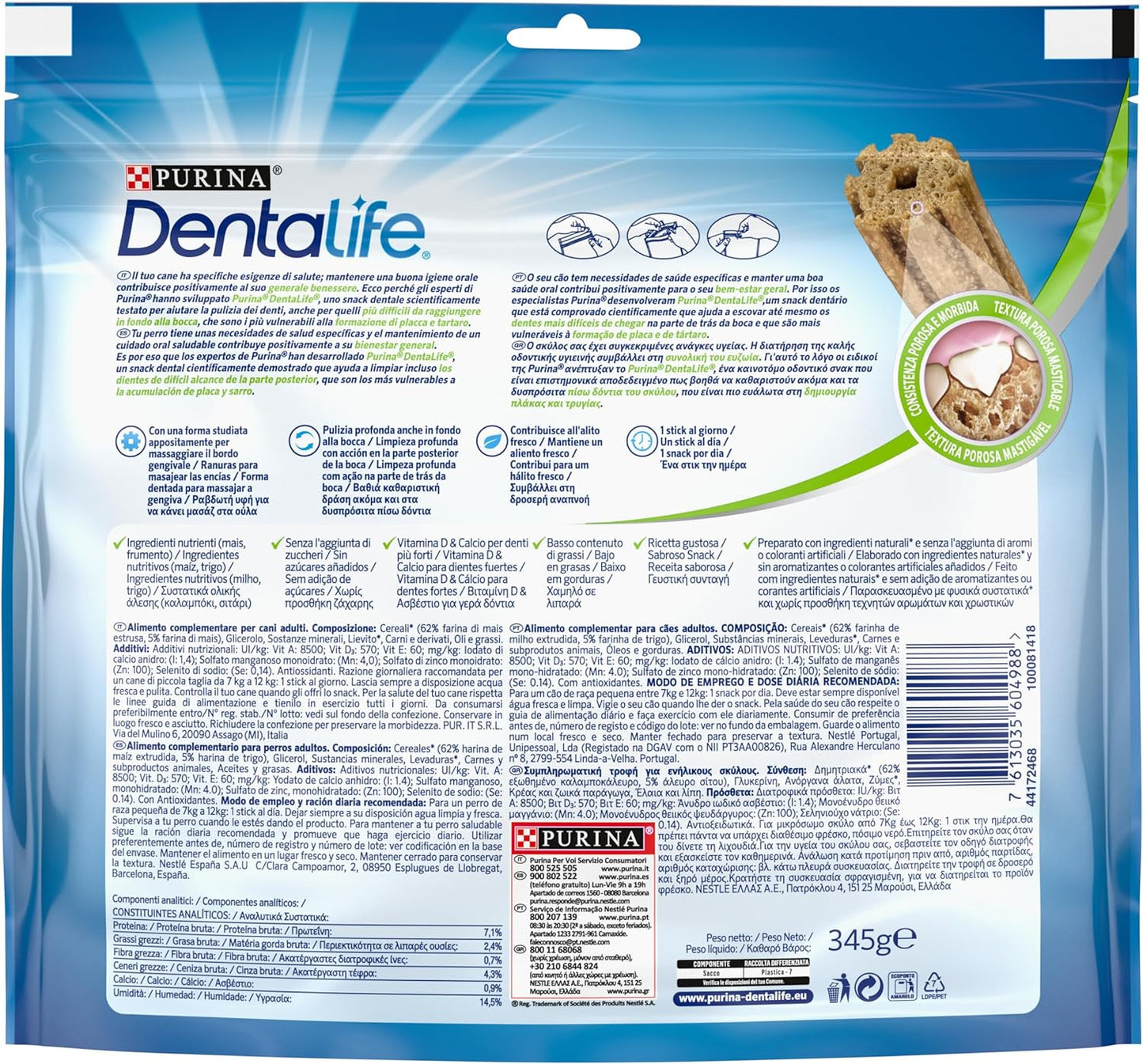 PURINA Dentalife SMALL 5x345g LoyaltyPack XM
