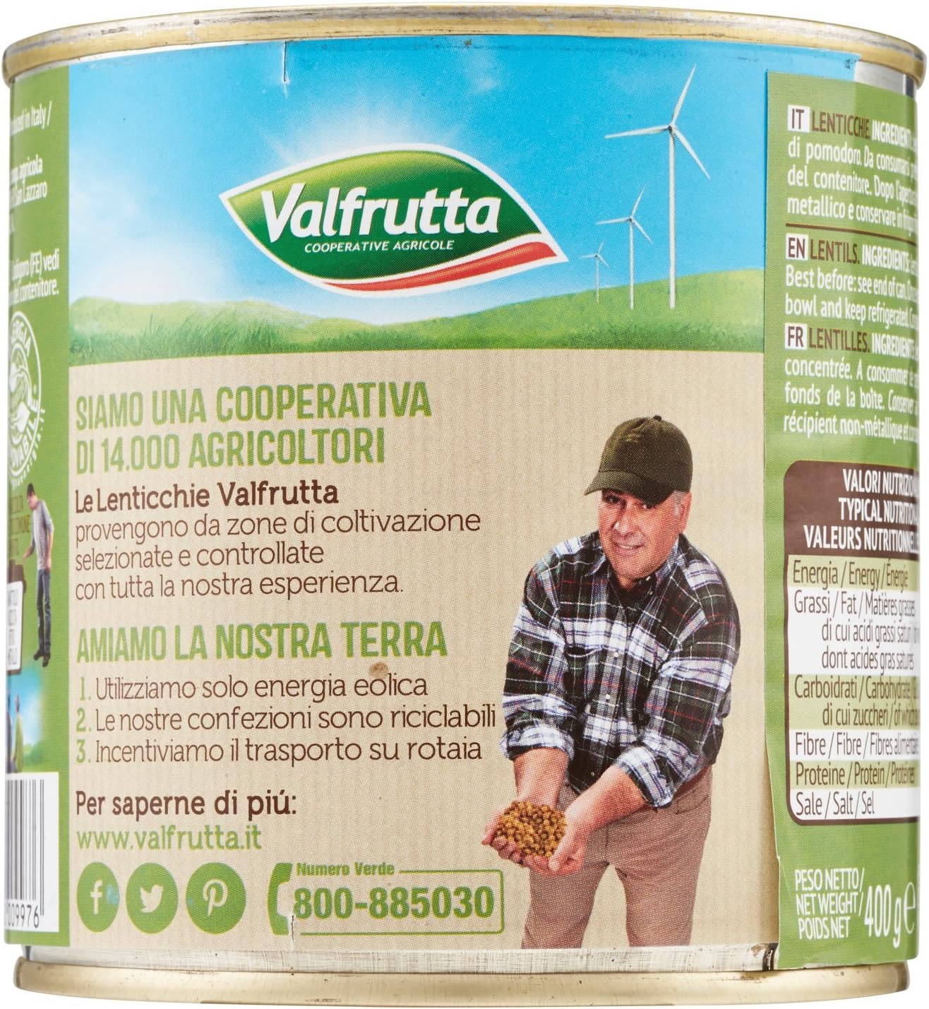 Valfrutta Lenticchie, 240g