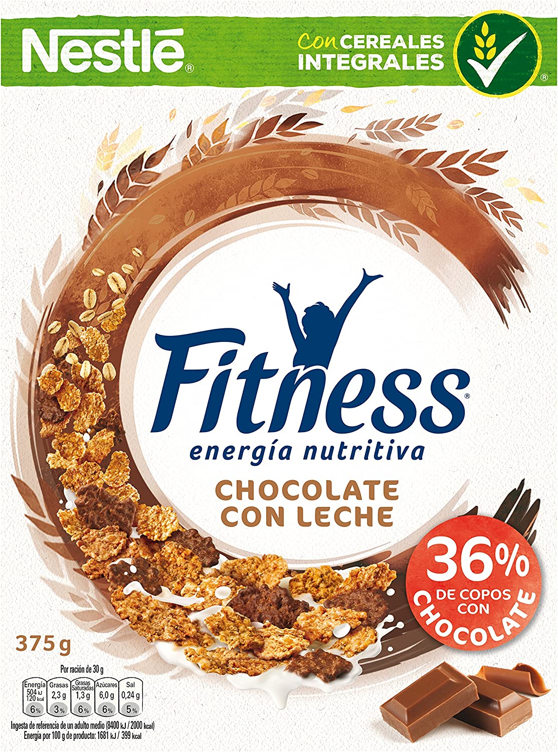Cereales Nestlé Fitness Chocolate 375 gr