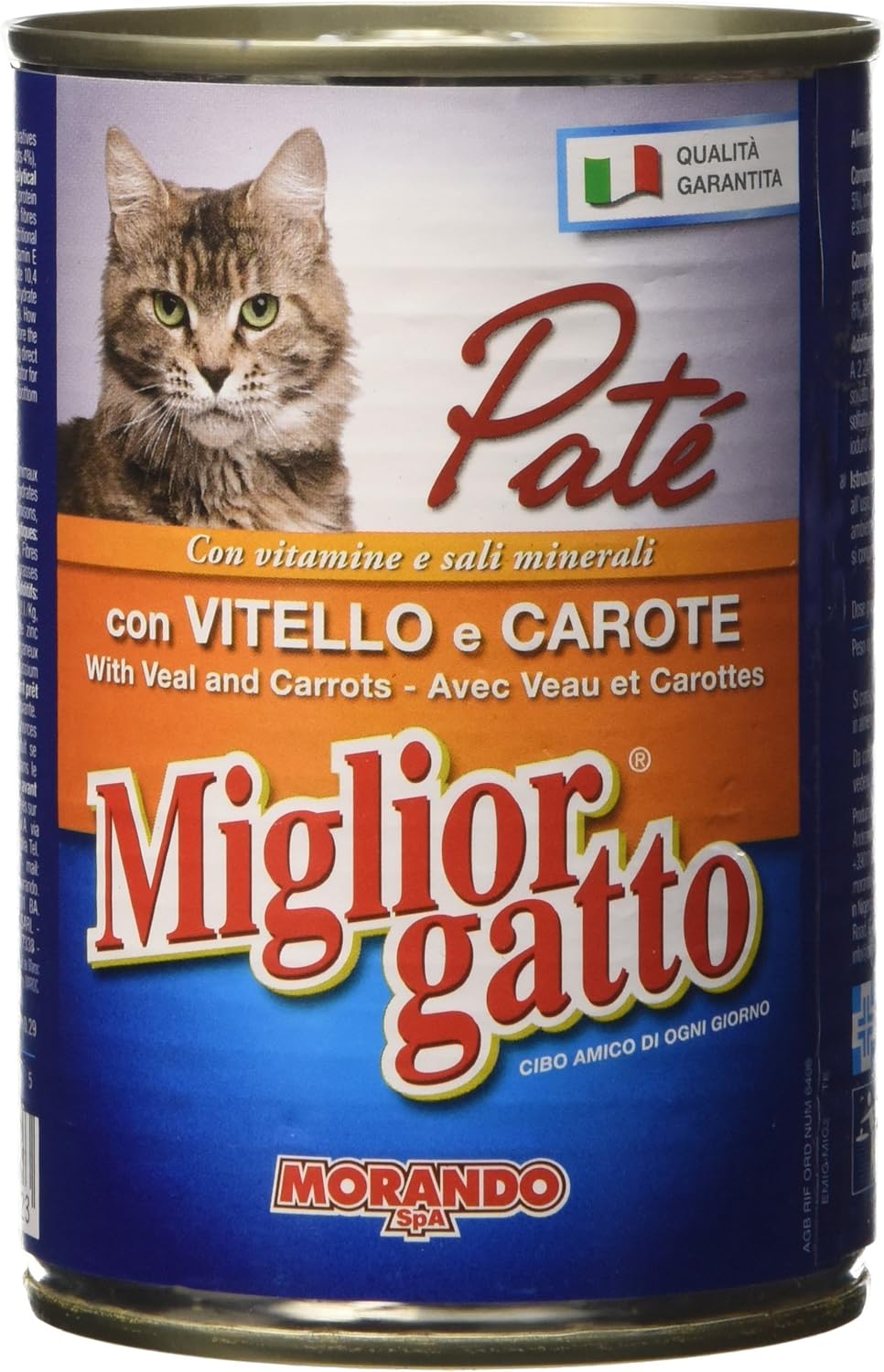 MigliorGatto Patè vitello e carote multipack 24 x 400 Grammi