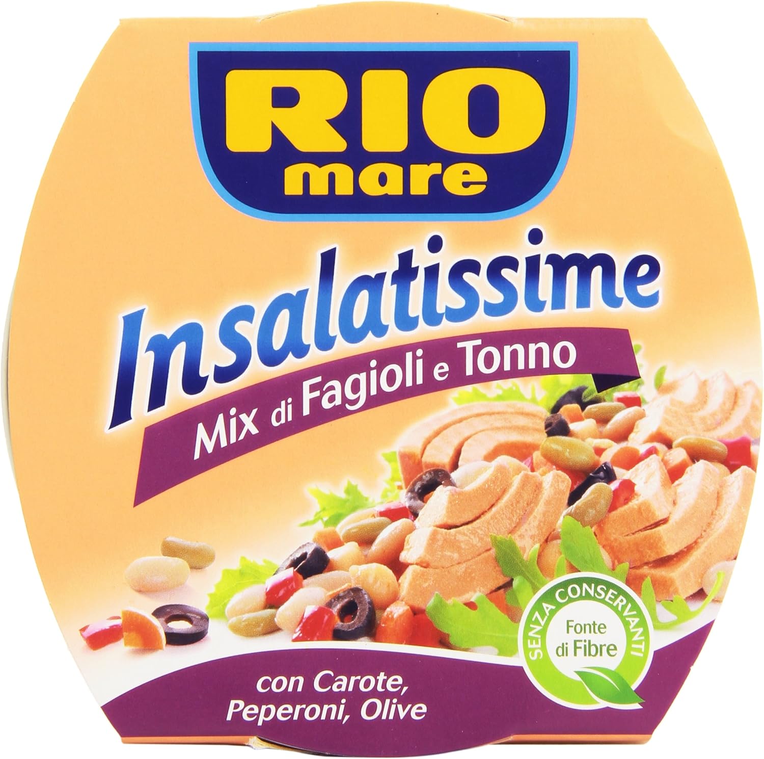 Rio mare - Mix di Fagioli e Tonno, con Carote, Peperoni, Olive - 160 g