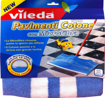 15 x VILEDA Panno Pavimenti Cotone & Microfibra