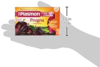 Plasmon - Oasi nella crescita, Prugna, omogeneizzato, dal 4 mese - 12 pezzi da 208 g [2496 g]