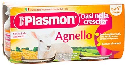Plasmon homogenisiert Lamm Omogeneizzati Agnello ITALIENISCHE PRODUKTE 2 x 80g