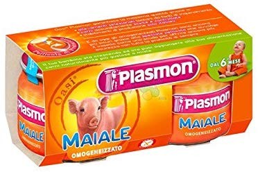 Plasmon homogenisiert Schweinefleisch omogenizzato maiale italienische 2 x 80g