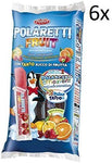 Polaretti 6 X Fruit Ice Ghiaccio Cream Lollies con Succo di Frutta per congelare 10 X 40 ML