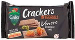 Riso Gallo Crackers Integrali Venere e Mais - Pacco da 1 x 180 gr - Totale: 180 gr, Senza glutine