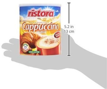 Ristora - Preparato per Bevanda al Gusto di Cappuccino, per 15 Tazze, senza Glutine - 250 g