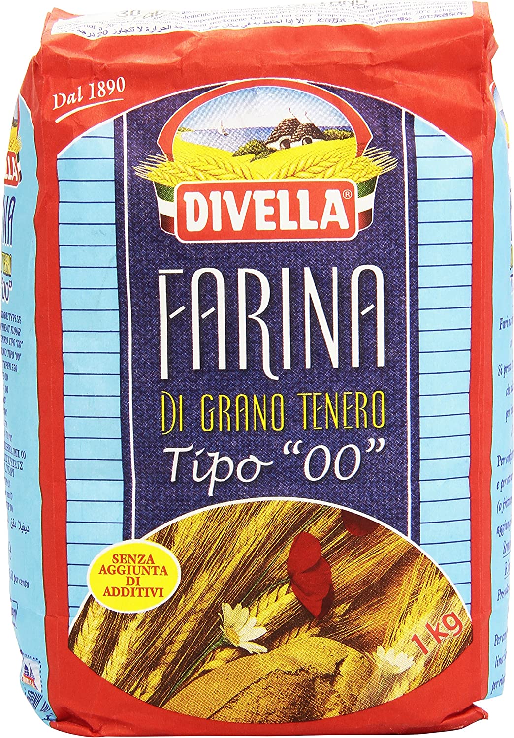 Divella, Farina di Grano Tenero Tipo "00" - 1 kg