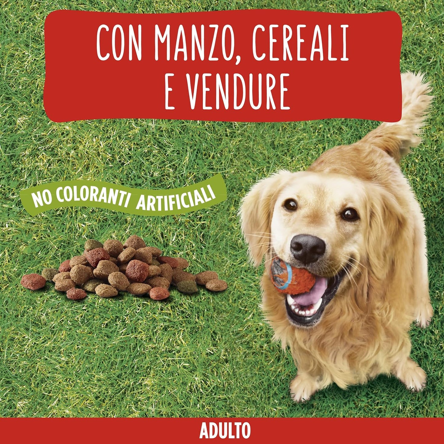 Purina Friskies Crocchette Cani Adulti con Manzo, Cereali e Verdure, 7 kg