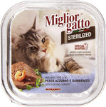 Migliorgatto Sterilized Cibo Umido per Gatti con Pesce Azzurro e Gamberetti, 100g