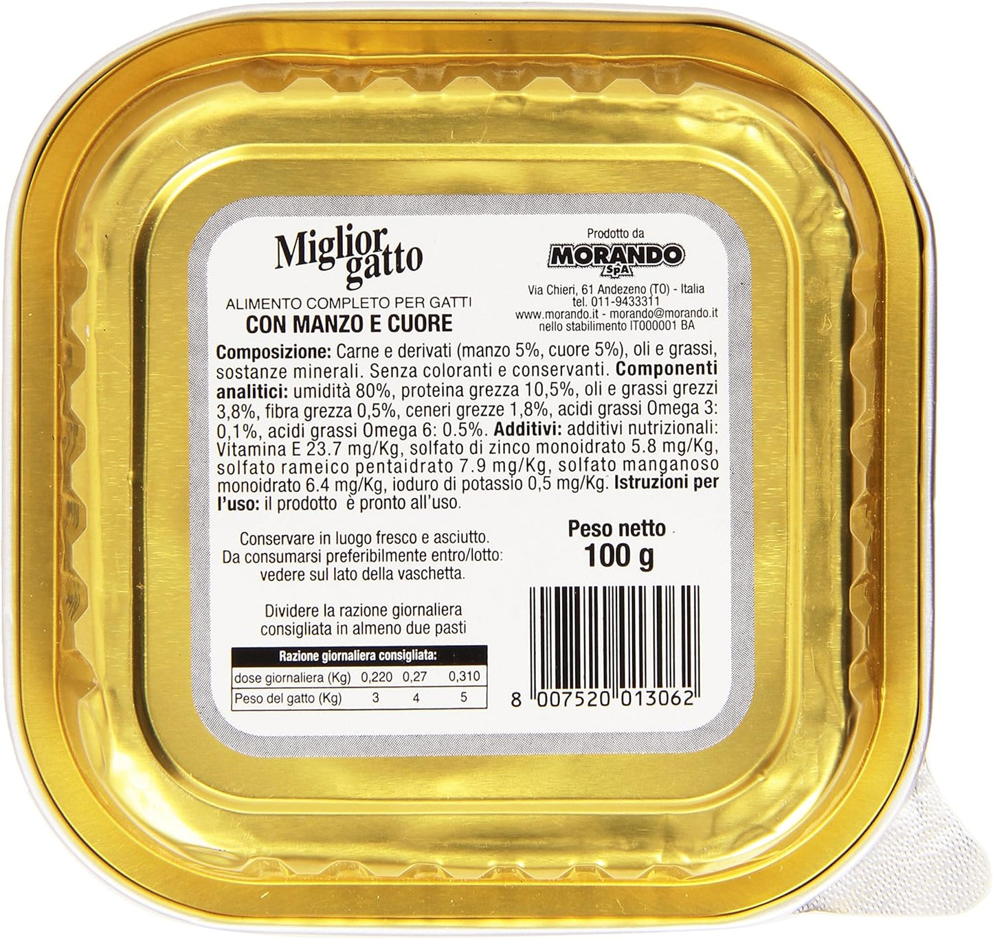 Migliorgatto alutray Beef And Heart